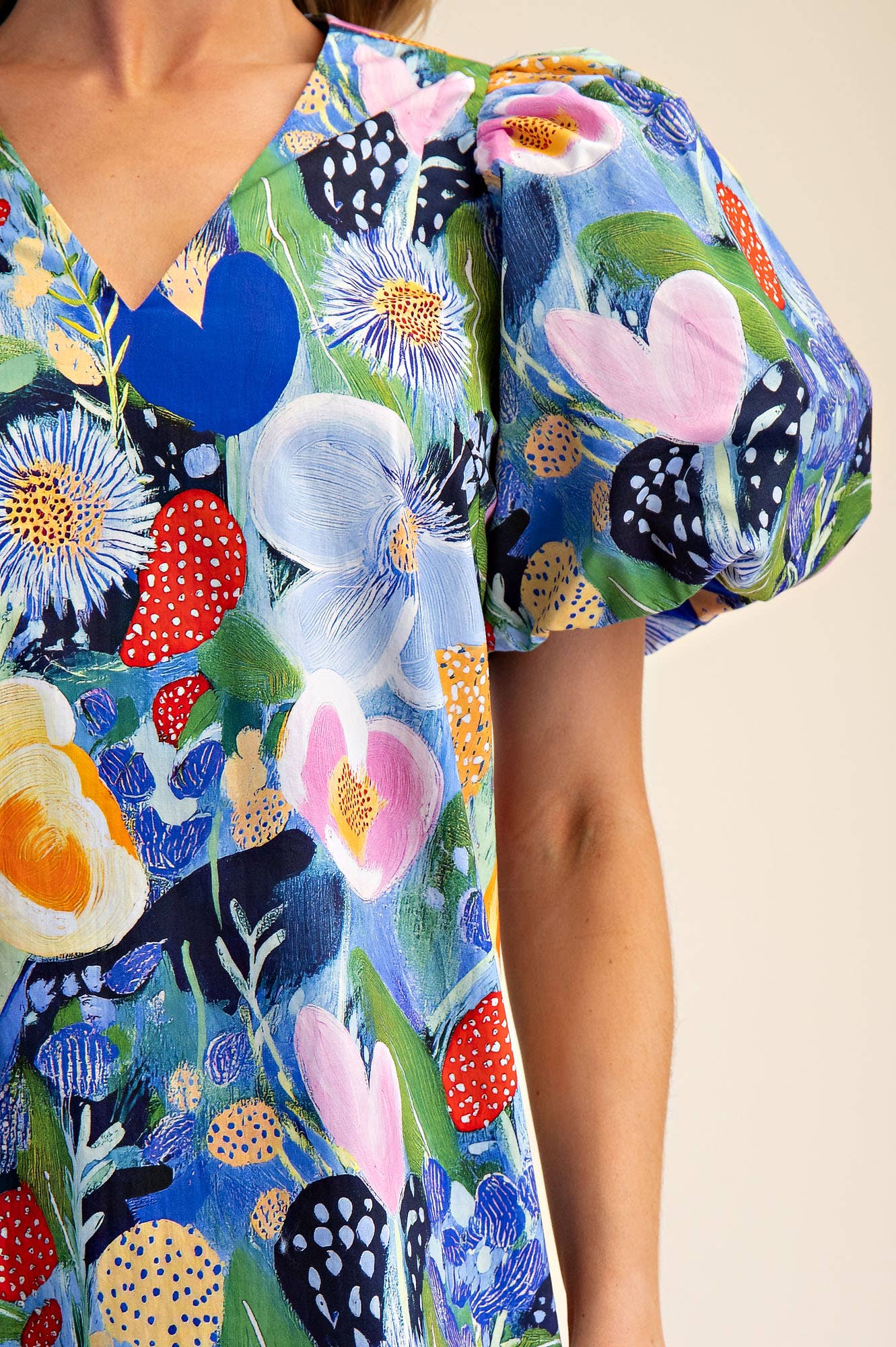 GLAM Floral Mini Dress L