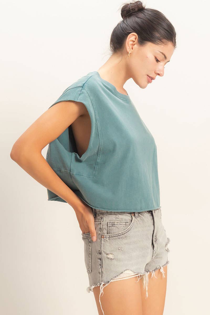 Double Zero - Crew Neck Boxy : MINT