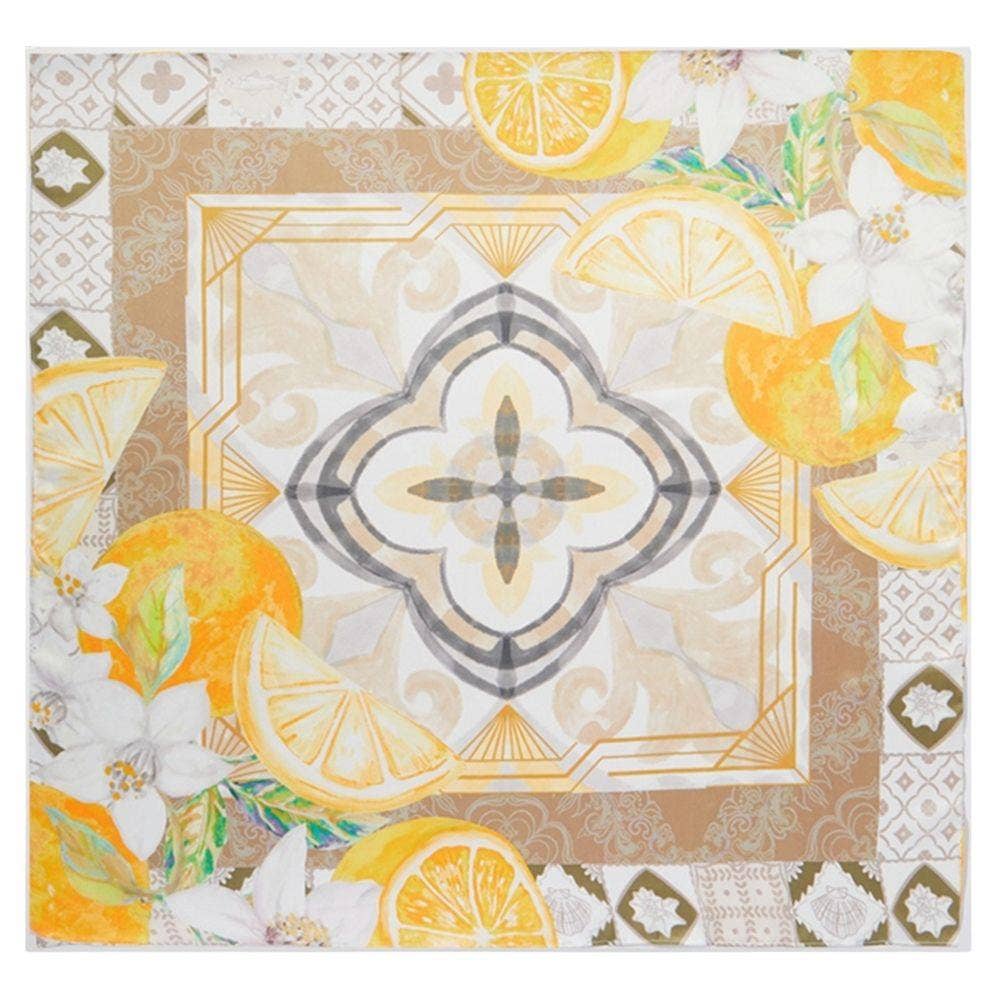 Orange Mosaic Print Bandana BS0129: Coral