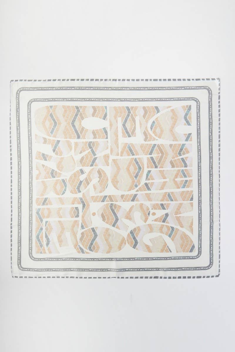 Abstract Tribal Print Bandana BS0135: Pink