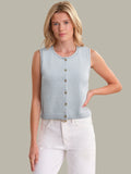 525 Button Front Blue Vest
