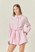 English Factory Pink Fabric Romper
