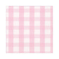 Caspari Light Pink Gingham Cocktail Napkin