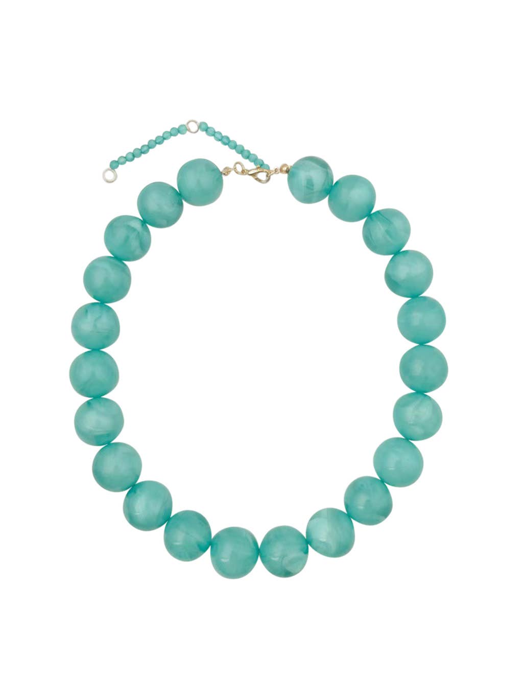 Gemelli - Kameron Chunky Beaded Necklace - Turquoise