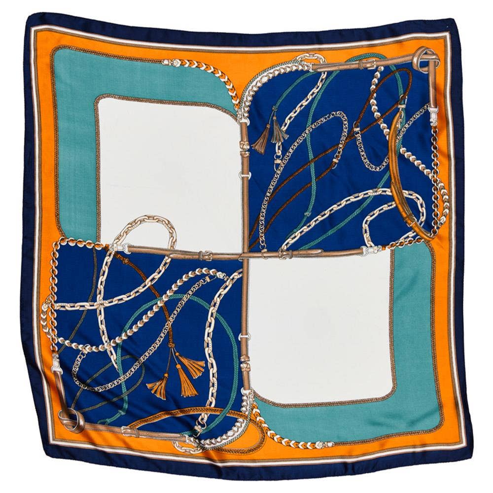 BeltSilky Square Neck Scarf SPSS-3509: BG