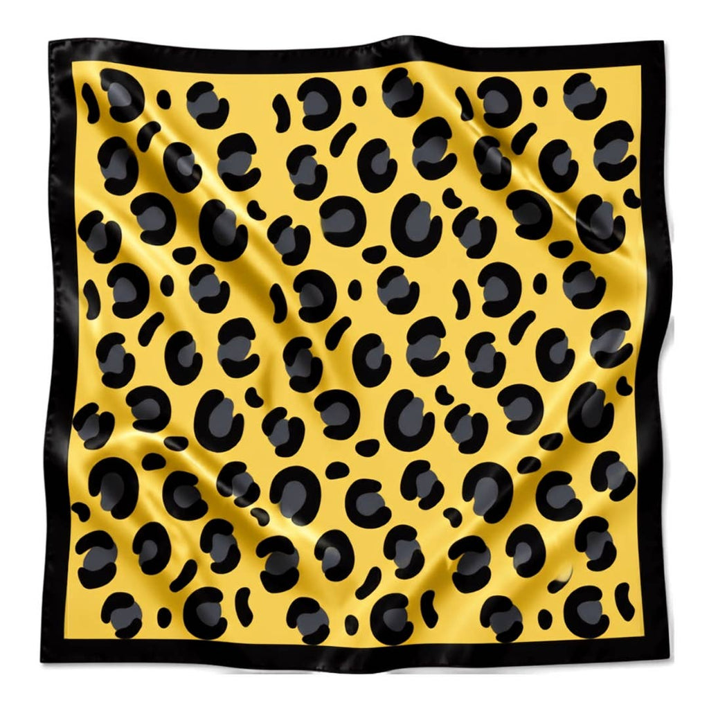 Black & Gold Gameday Bandana Scarf BLACK AND GOLD LEOPARD