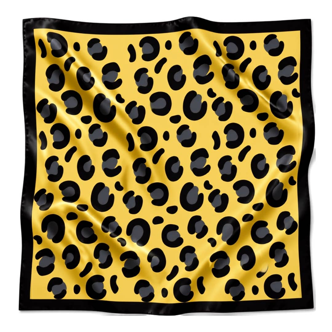 Black & Gold Gameday Bandana Scarf BLACK AND GOLD LEOPARD