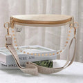 Lorna Clear Gameday Studded Crossbody Bag: Champagne Gold