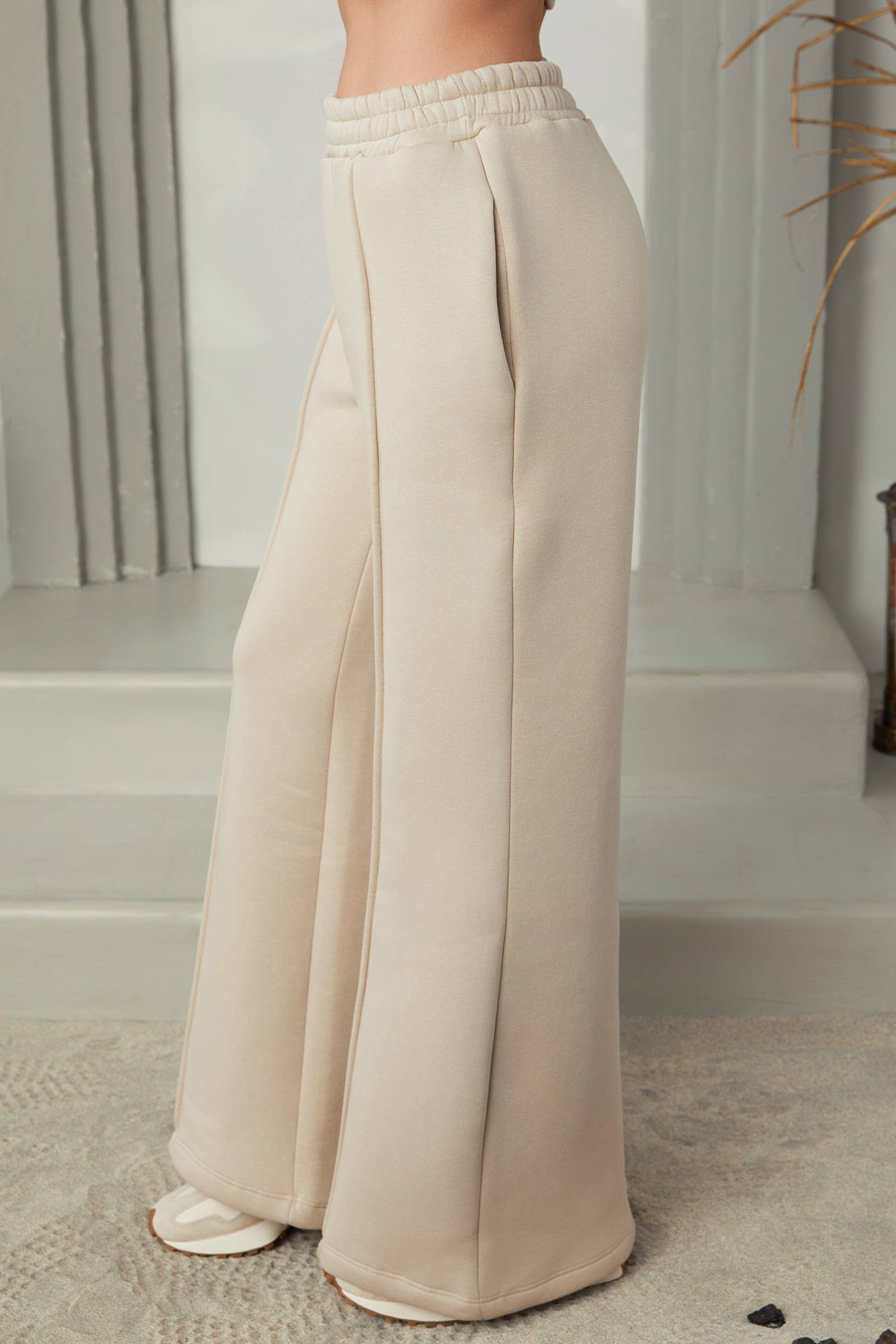 MILIO MILANO - COZY FLEECE WIDE LEG PANT (77111)