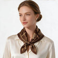 anbfashion - Chain Silky Bandana Square Neck Scarf LVSC-347: -