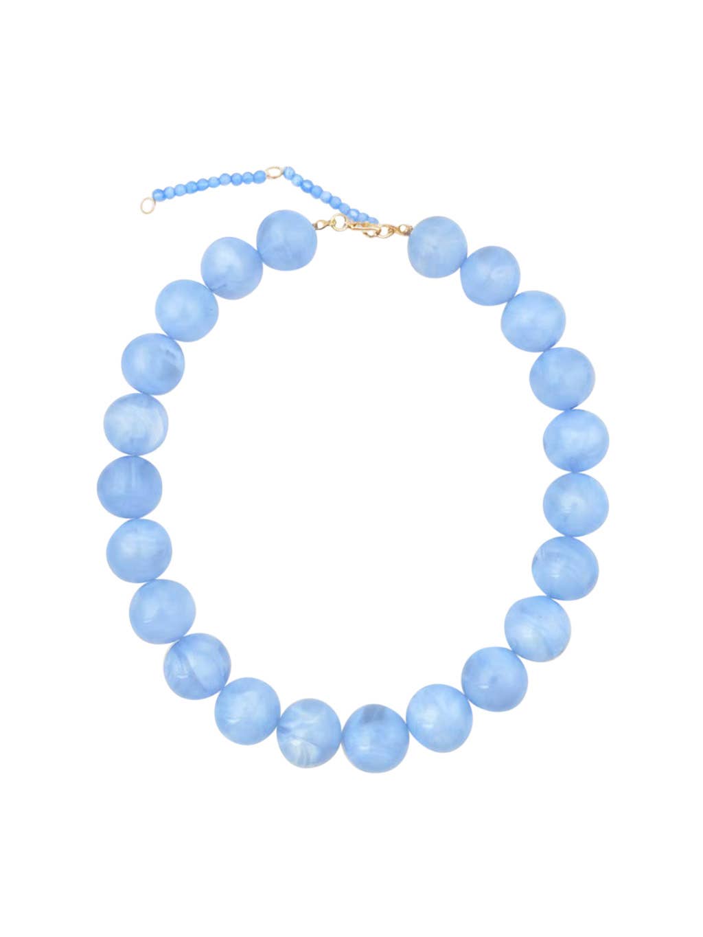 Gemelli - Kameron Chunky Beaded Necklace - Light Blue