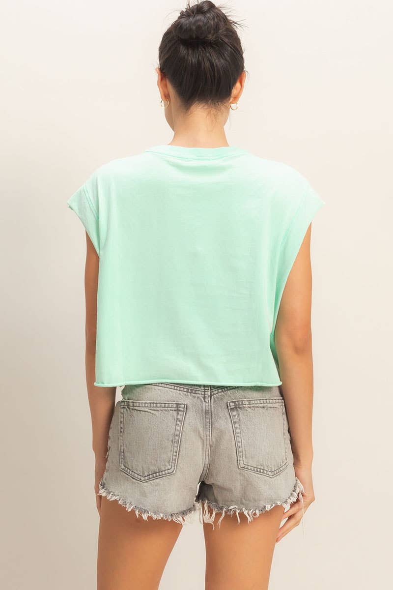 Double Zero - Crew Neck Boxy : MINT