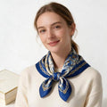 Chain Equestrian Silky Bandana Square Neck Scarf