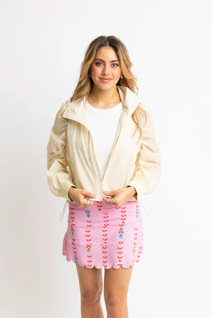 Karlie Solid Sport Jacket W/Hood Butter Yellow