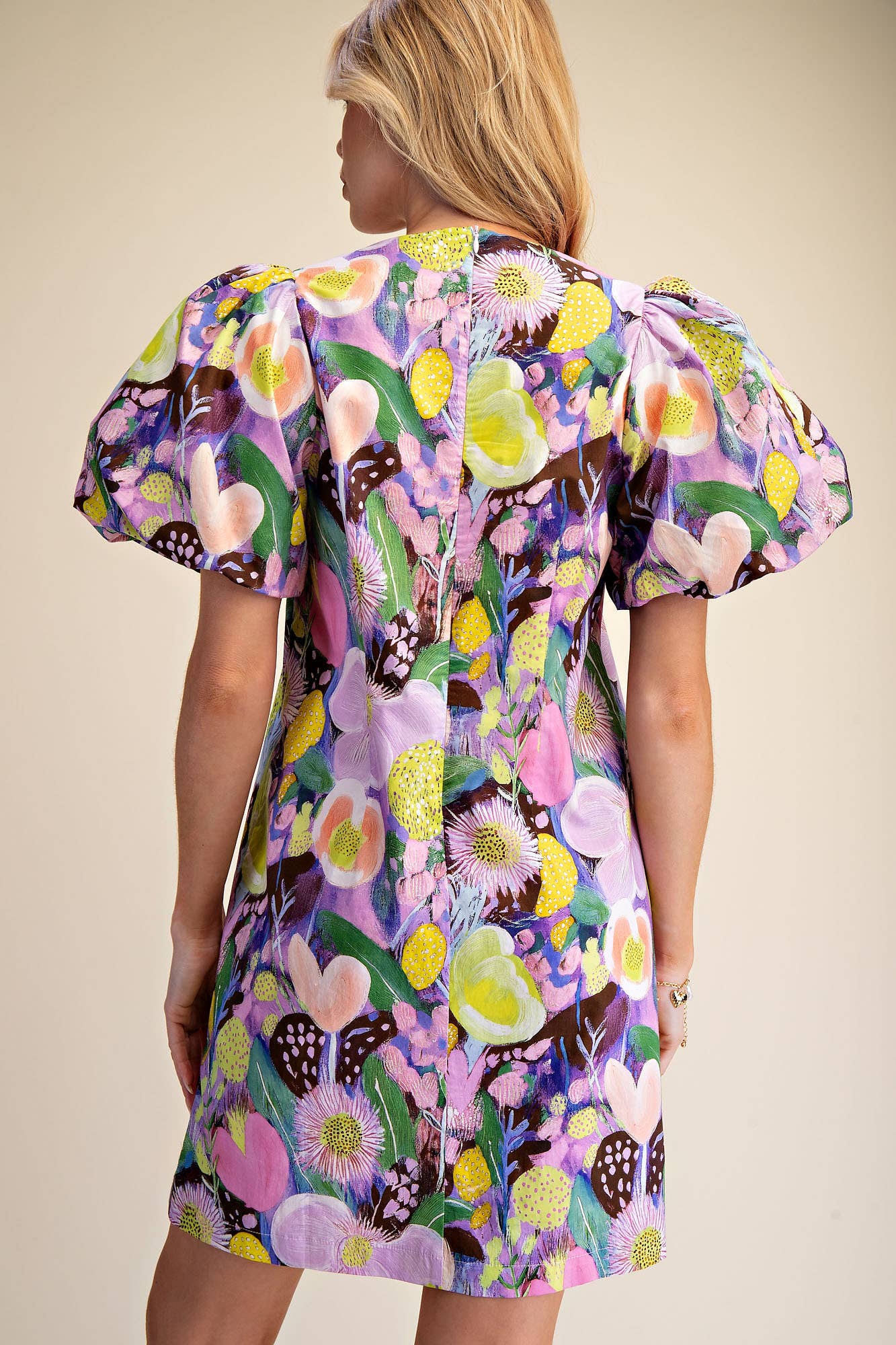 GLAM Floral Mini Dress L