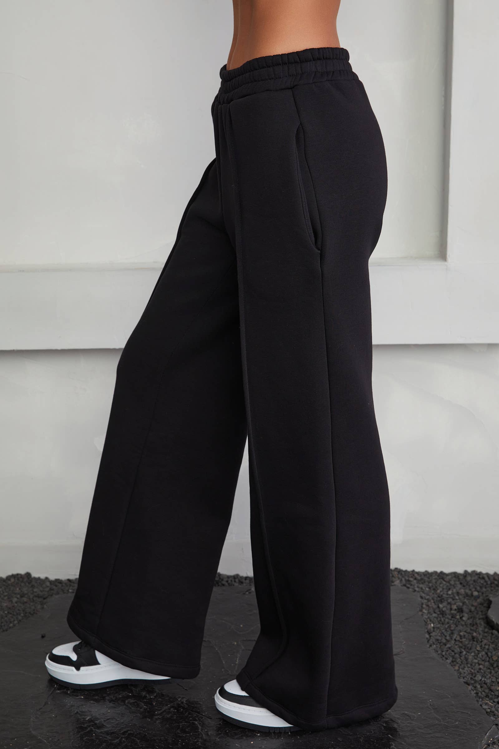 MILIO MILANO - COZY FLEECE WIDE LEG PANT (77111)