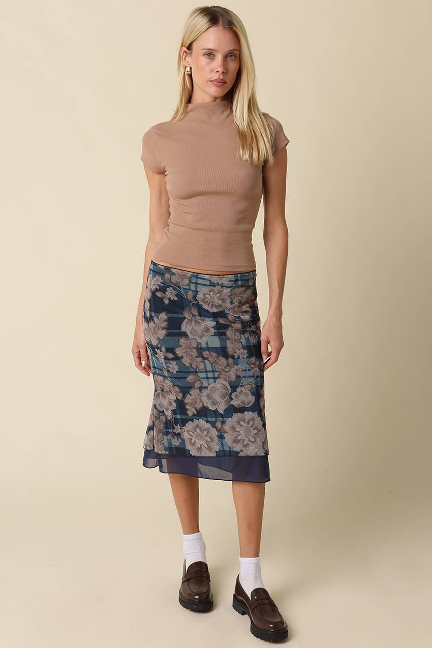 Olivaceous - Anora Neck Knit Top: H Grey / Contemporary / S