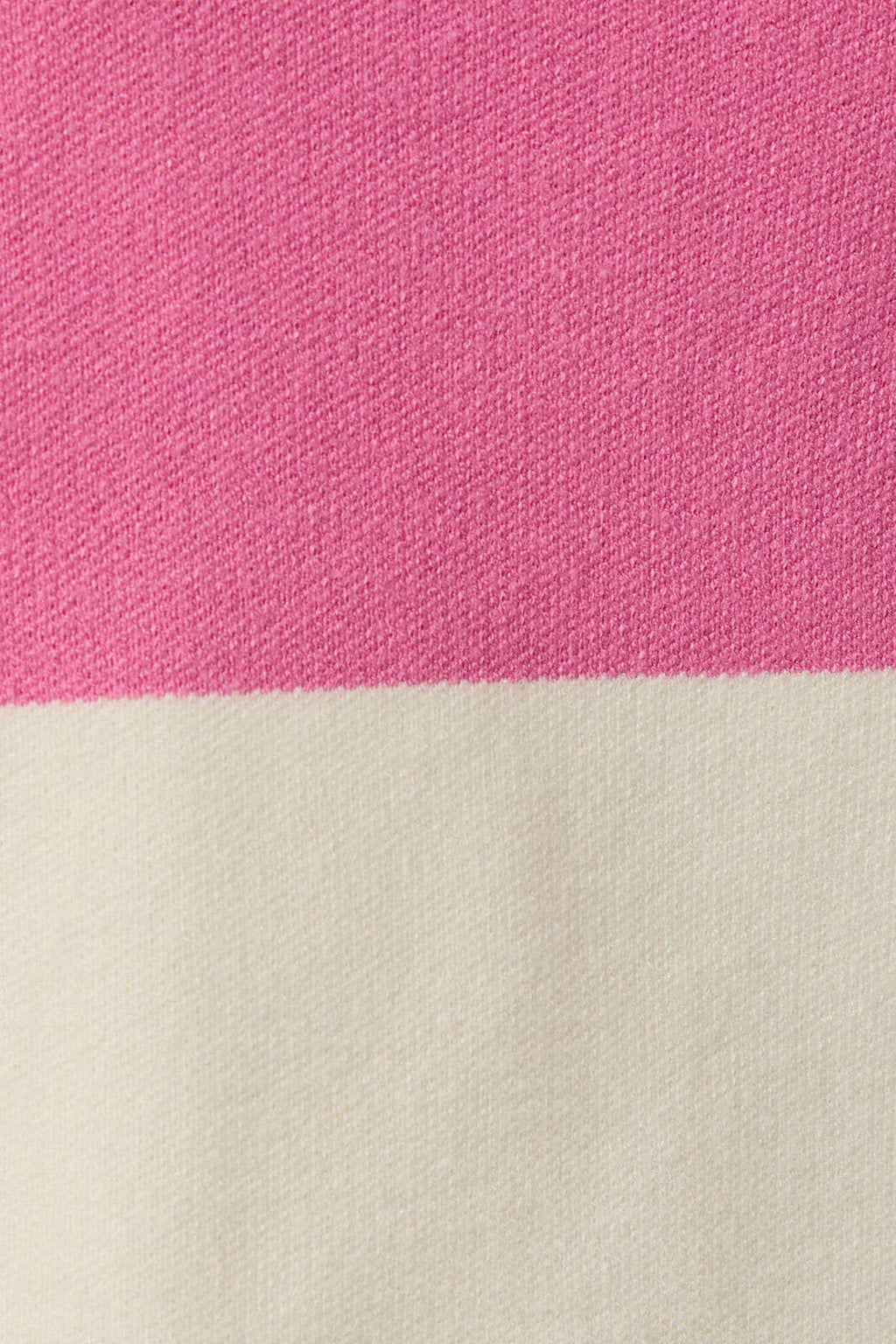 Sunday Edition - ROUND NECK SLEEVELESS STRIPE SWEATER TOP: PINK-CREAM STRIPE