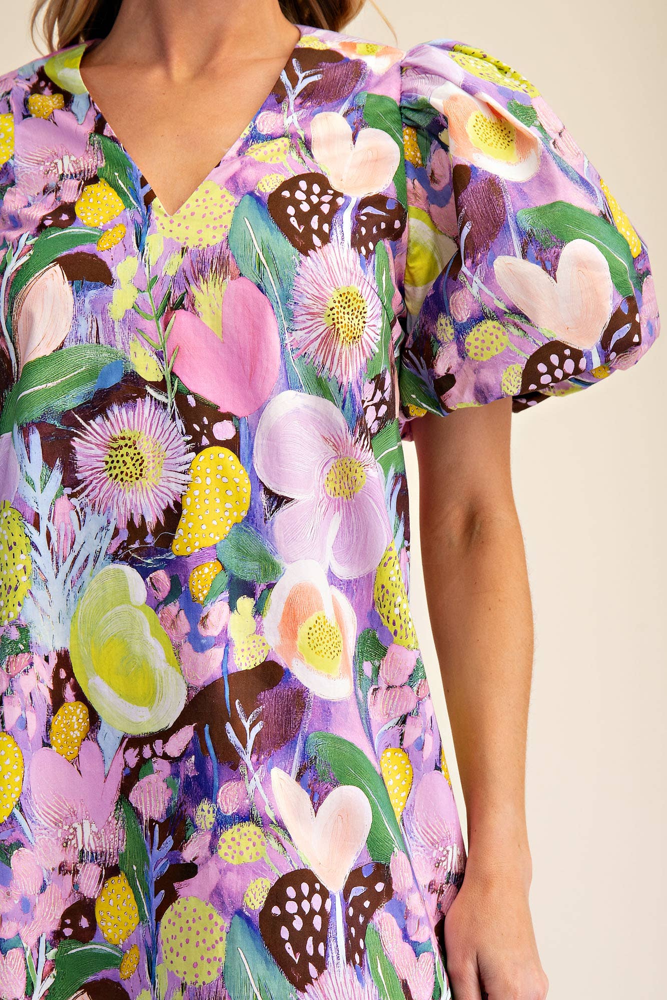 GLAM Floral Mini Dress M