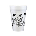 Natalie Chang - Congrats, Grad!  | Foam Cups (3 colors): Black