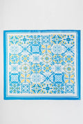 anbfashion - Garden Tile Mosaic Print Bandana BS0133: Blue