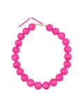 Gemelli - Kameron Chunky Beaded Necklace - Hot Pink