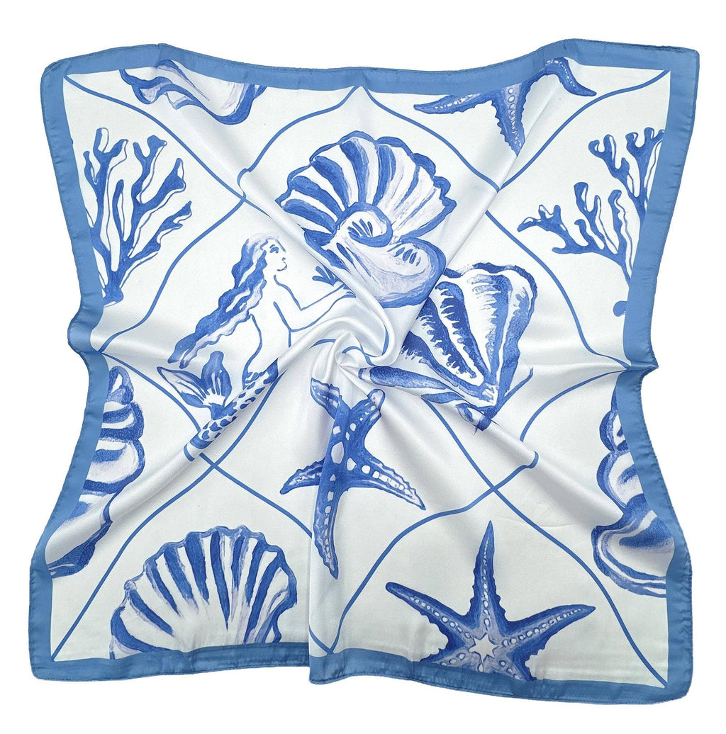 Sea Shell Square Scarf WLQS-094: RED