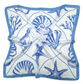 Sea Shell Square Scarf BLU