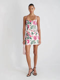 French Connection York Satin Fleur Mini Dress