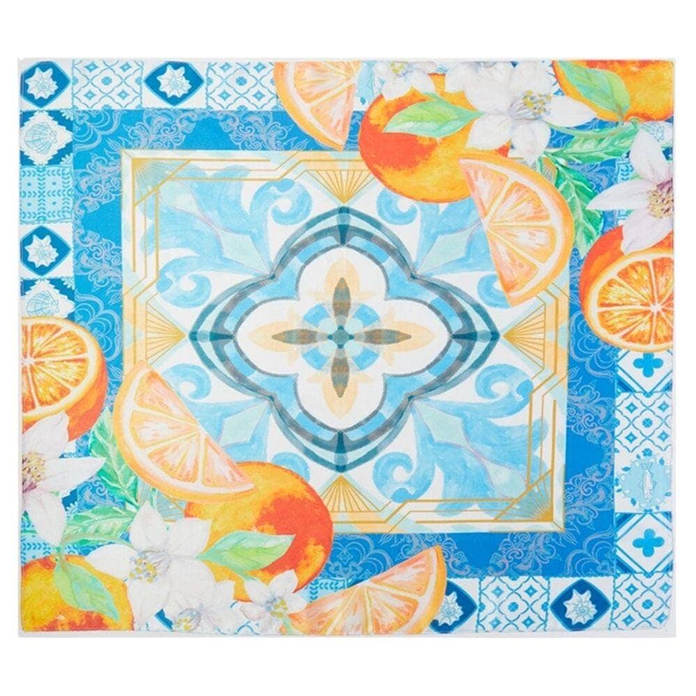 Orange Mosaic Print Bandana BS0129: Coral