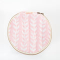 CB Block Print Circle Makeup Case in Pink