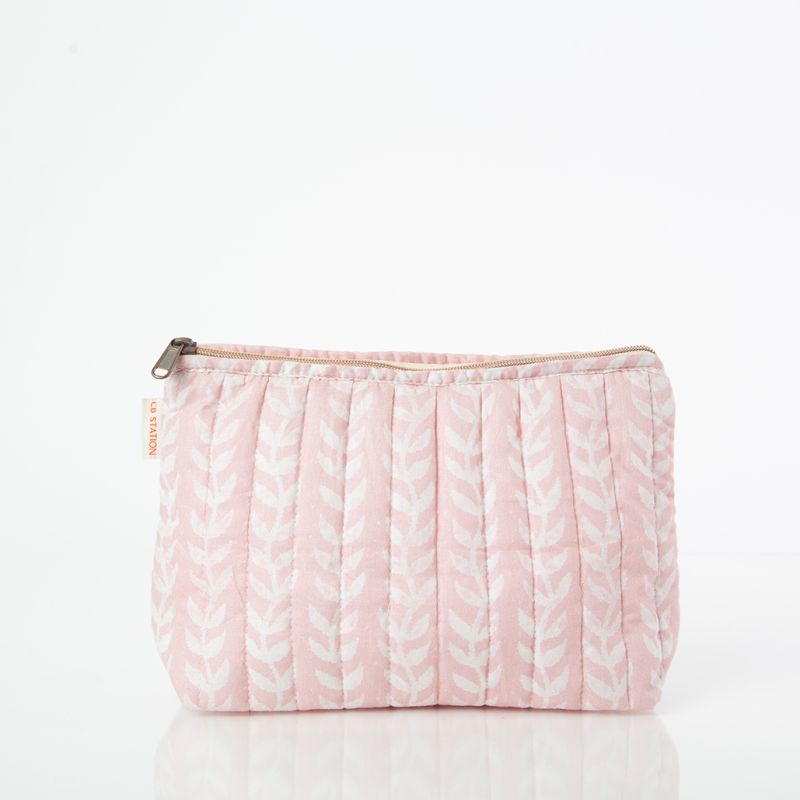 CB Block Print Clutch in Pink