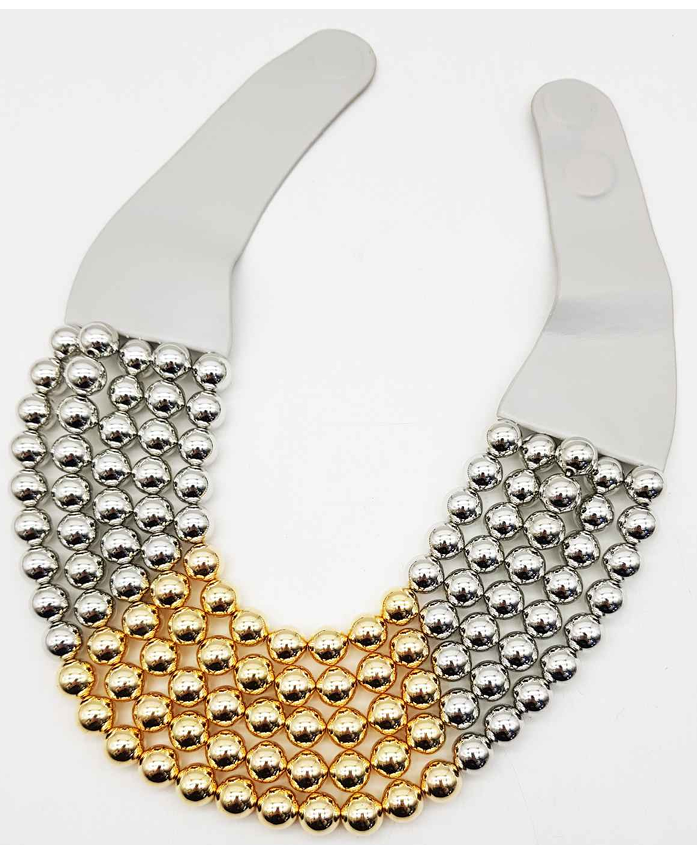 NEW CHUNKY BEADED LAYERED MAGNETIC NECKLACE
