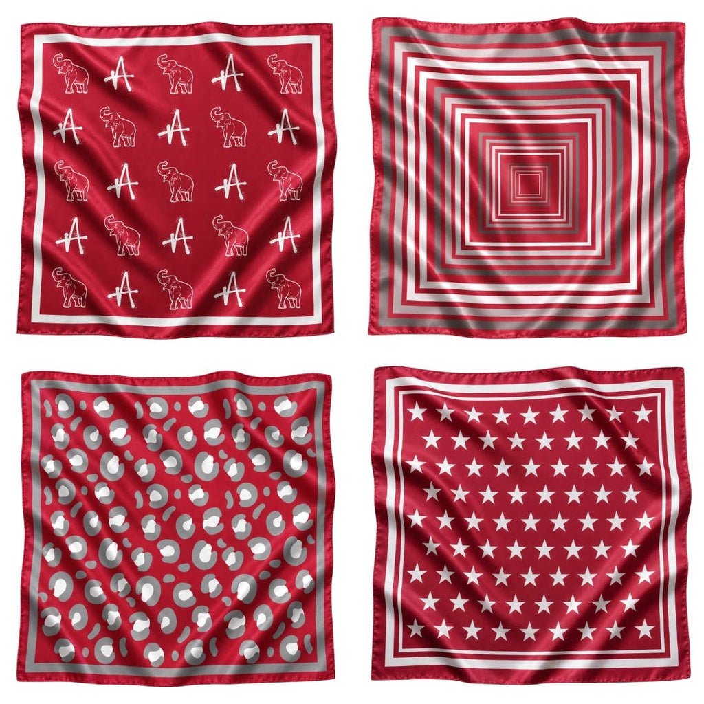 Crimson & White Gameday Bandana Scarf BAMA