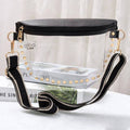Lorna Clear Gameday Studded Crossbody Bag: Black