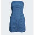 Strapless Mini Denim Dress