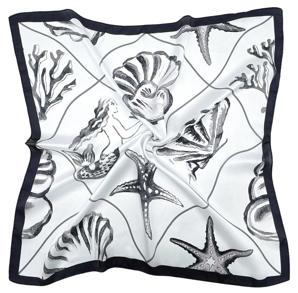Sea Shell Square Scarf WLQS-094: RED