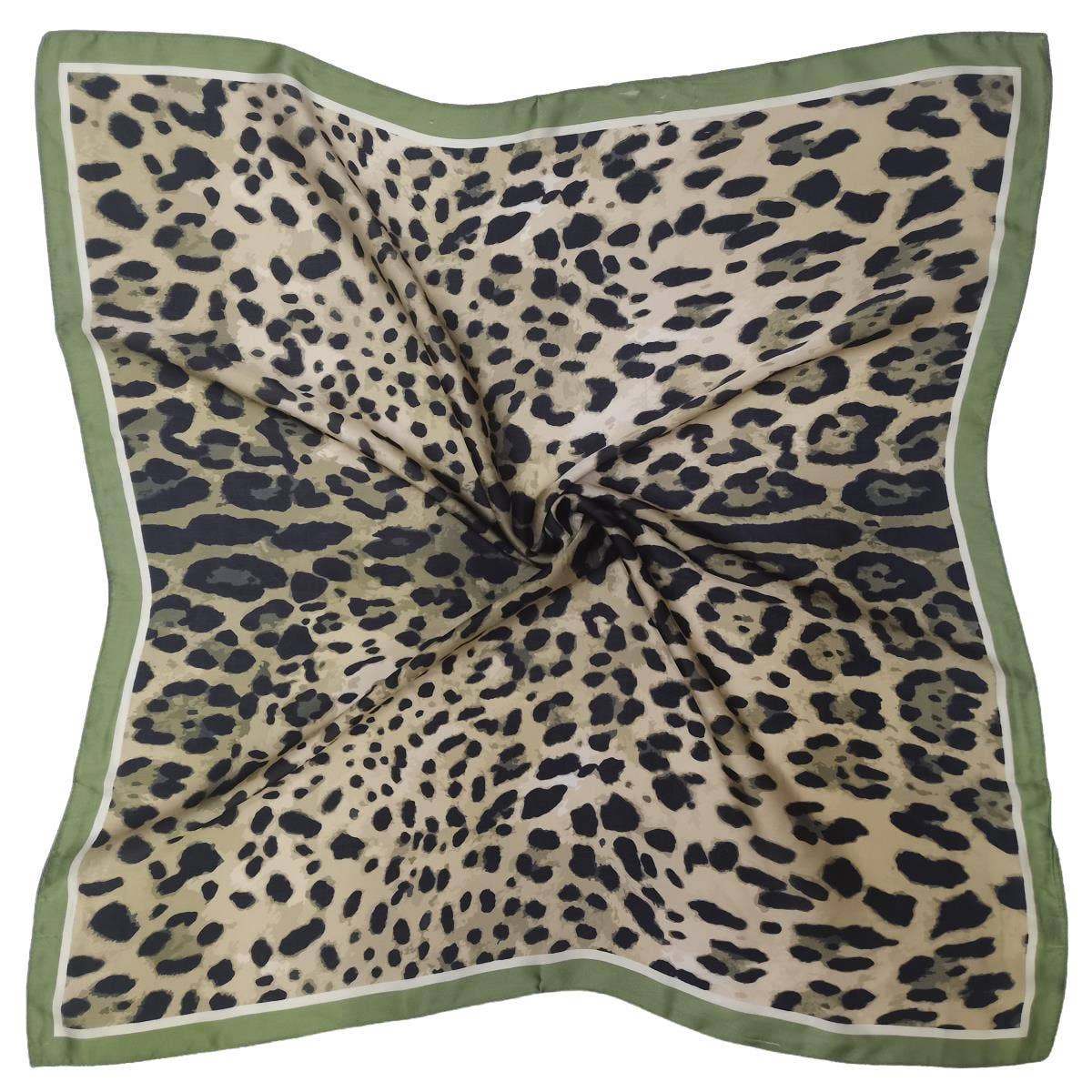 Leopard Print Square Scarf