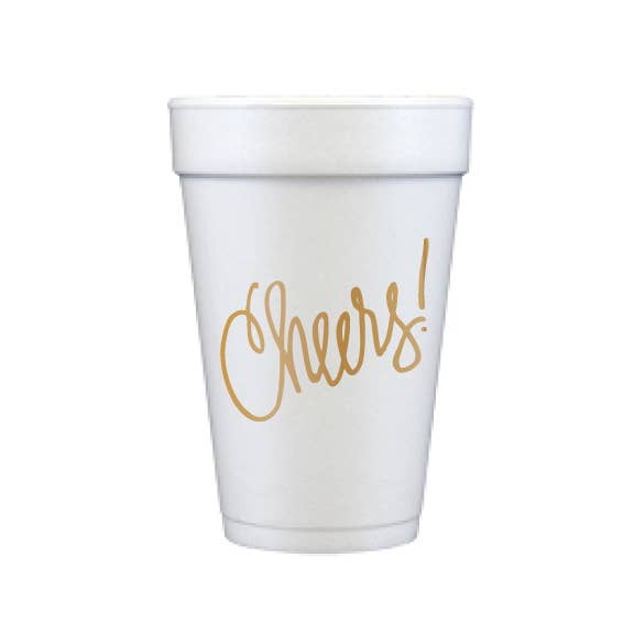 Natalie Chang - Cheers! | Foam Cups (with or without polka dots): Cheers with Polka Dots