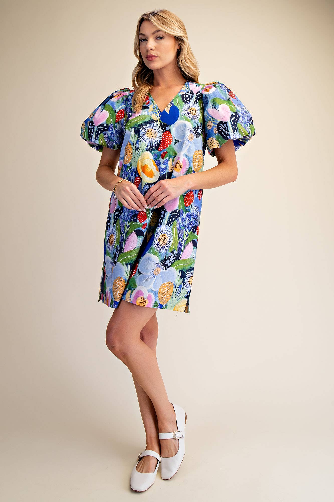 GLAM Floral Mini Dress S