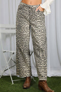 Vine & Love - Trendy Cropped High Waist Stretchy Capri Denim Pants VP83209: Brown