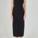 Endless Rose Black Cross Back Knit Midi Dress