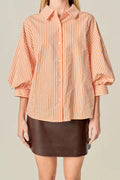 English Factory Orange Ballon Shirt