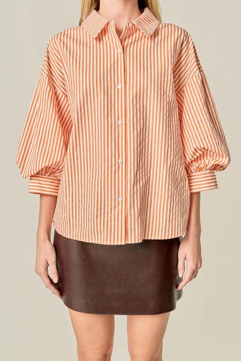 English Factory Orange Ballon Shirt
