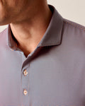 Johnnie O Lyndonn Navy Pink Stripe Polo