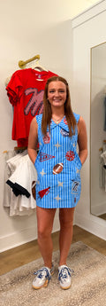 QOS Ole Miss Gameday Collar Tank Dress