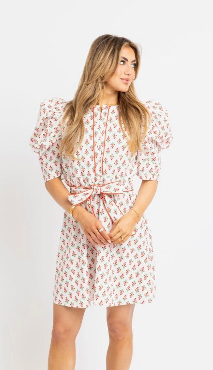 Karlie Digital Floral Shirt Dress w Tie