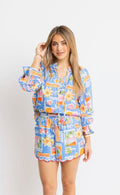 Karlie Santorini Vneck Longsleeve Top
