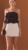 Endless Rose Polka Dot Ruffle Skirt