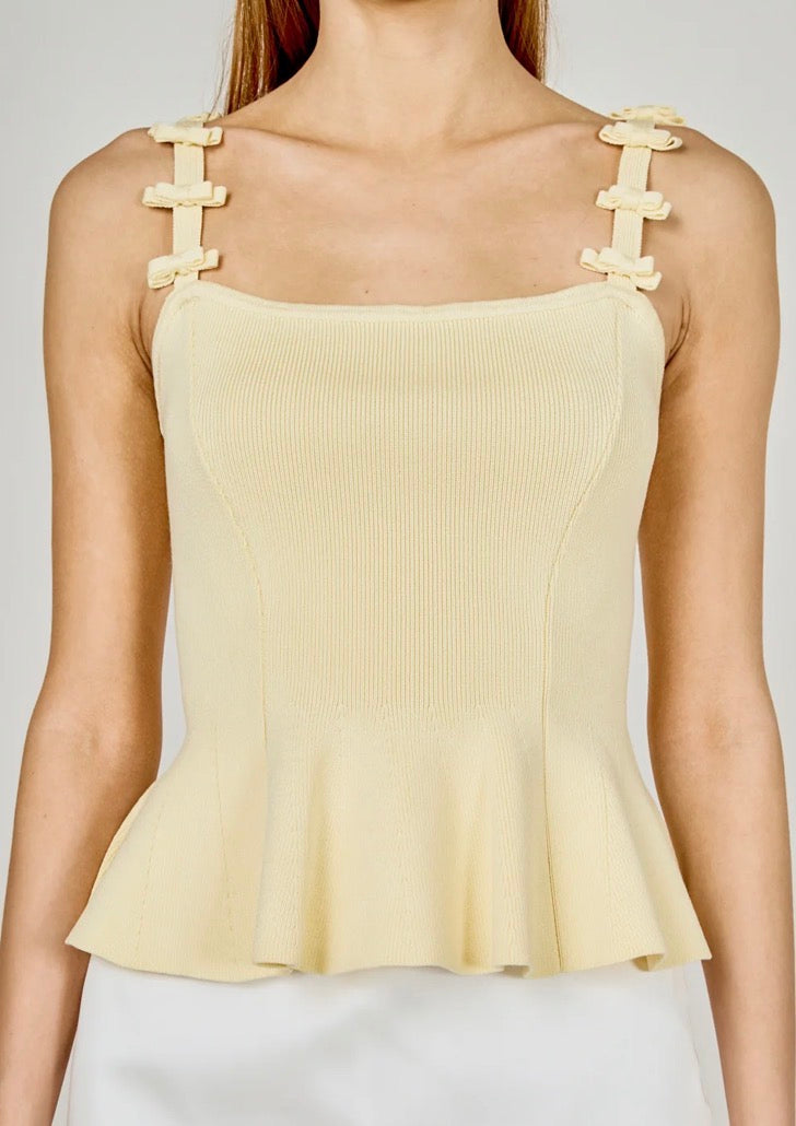 Endless Rose Bow Accent Top